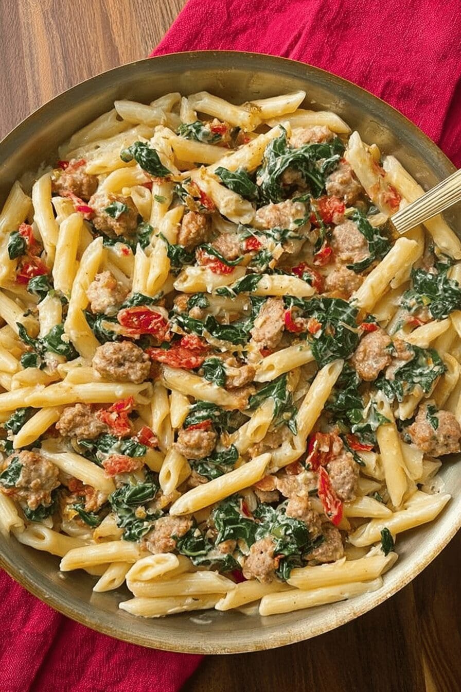 Gourmet Taste, Healthy Twist: Creamy Turkey & Kale Pasta